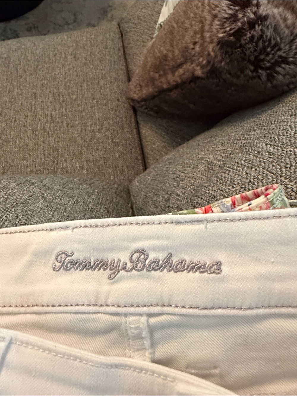 Tommy Bahama White Denim Mini Skirt - Picture 3 of 3